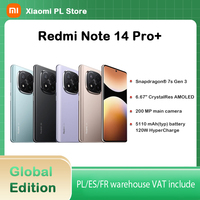 Xiaomi Redmi Note 14 Pro+ 5G Smartfon Snapdragon 7s Gen3 200MP OIS Aparat 120W Ładowanie 1.5K Ekran 120Hz Tani Telefon z UE