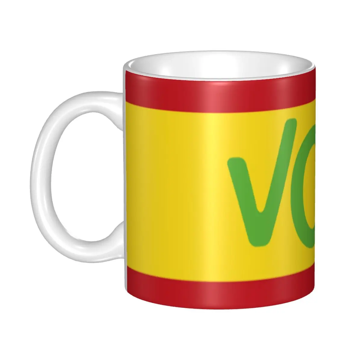 

Custom Spain Vox Logo Flag Mug DIY Spanish Political Party Ceramic Tea Milk Coffee Cup