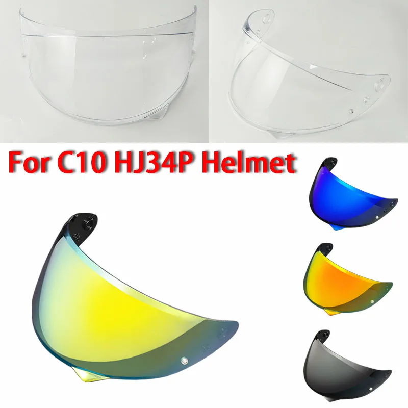 

C10 Helmet face Shield for HJC HJ34P Visor Replace Anti-UV Anti-Scratch Dustproof Wind Shield Motorcycle Accessories