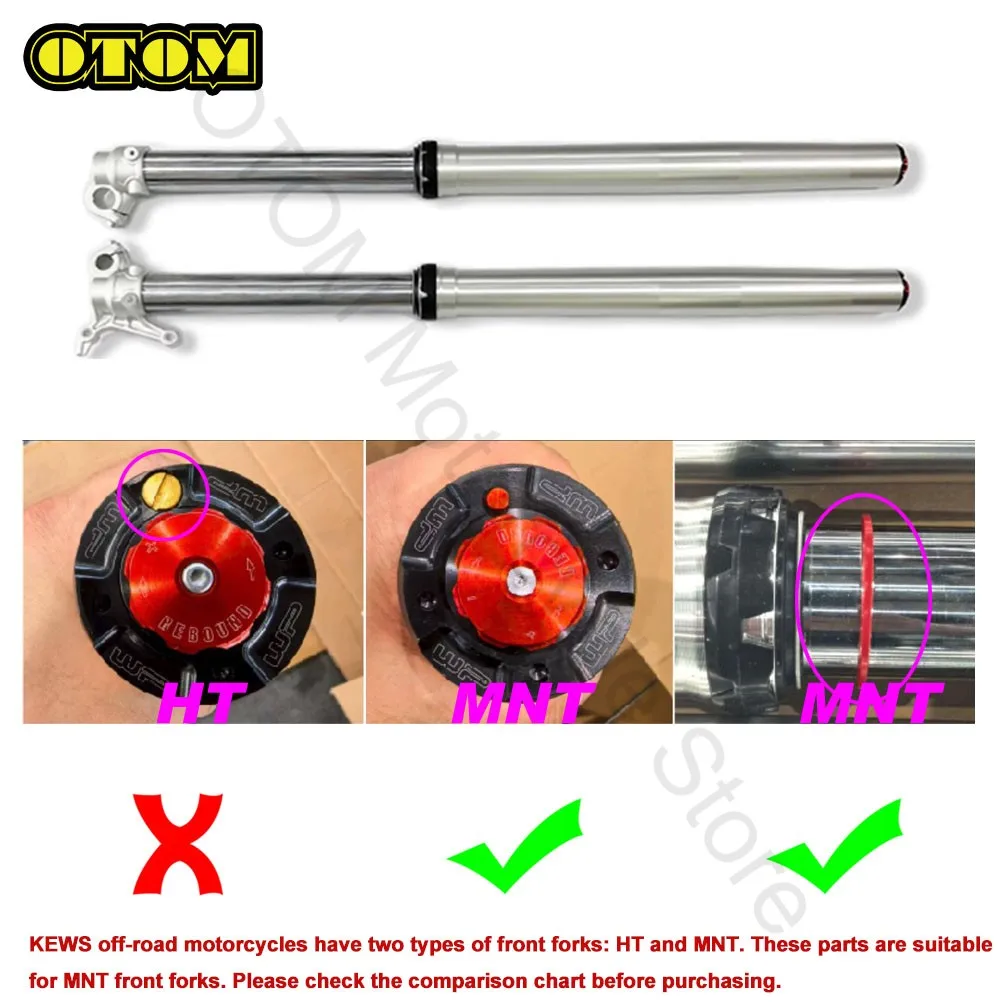 Motorcycle For KEWS MNT Front Fork Circlip Washer Ring Knob Axle Clamp Bolt Bushing Oil Dust Seal K16 K23 NB300 CBS300 YBS300