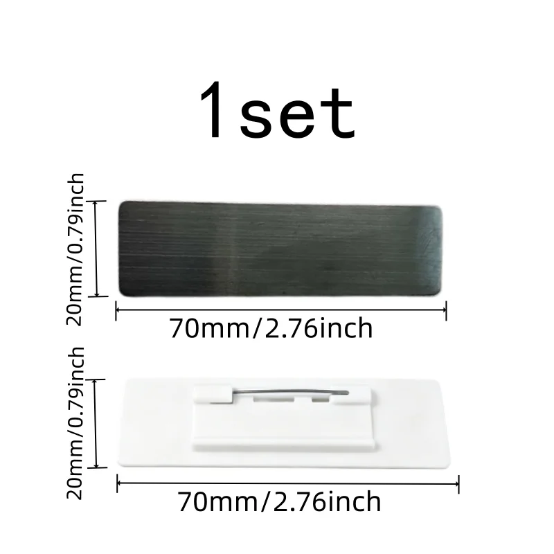 1 pcs Gold ID Badge Holders, Metal Pin Backing and Gold Finish Surface, ideal for Student Name Tags, Multipurpose view 2