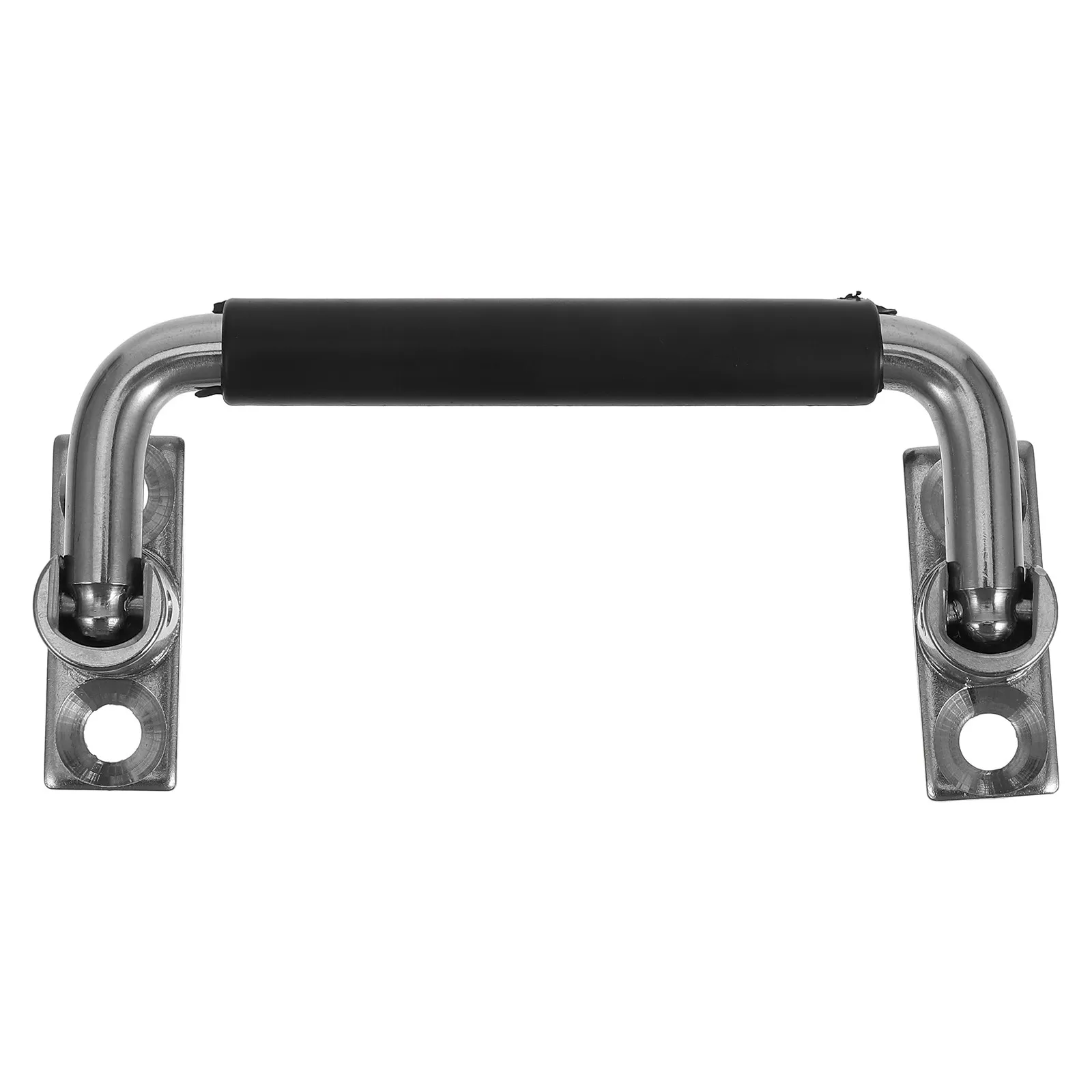 Foldable Stainless Steel Pull Handle Cabinet Knob Rubber Grip Toolbox Flight Case Utility Handle Heavy Duty Folding Pull Ring