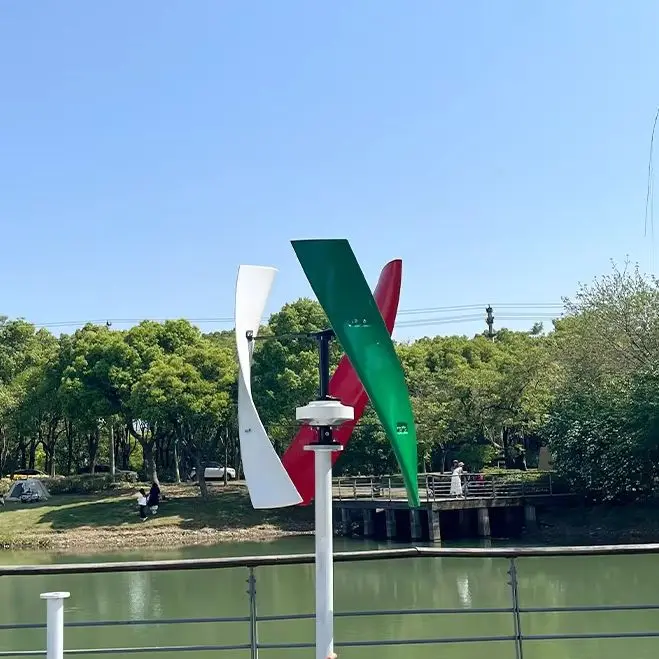 Low Noise Vertical Wind Turbine Generator 10KW 20KW 30000W With Hybrid Controller 12V 24V 48V 220V Windmill For Home Use System