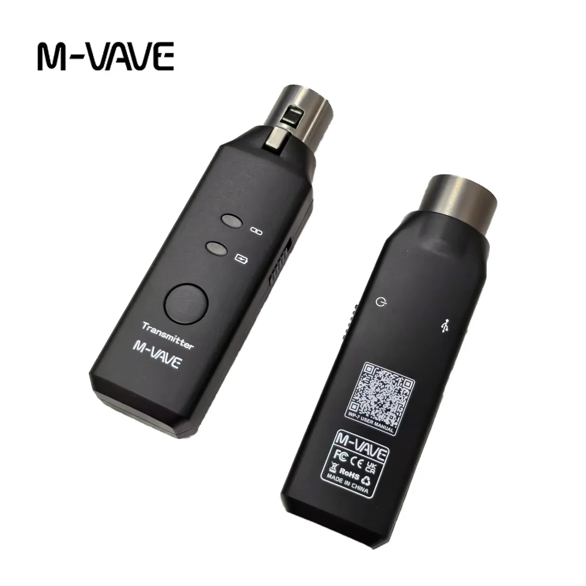 

M-VAVE WP-7 Portable Wireless Mic Adapter, UHF Automatic System for Vocal Instrument Performance
