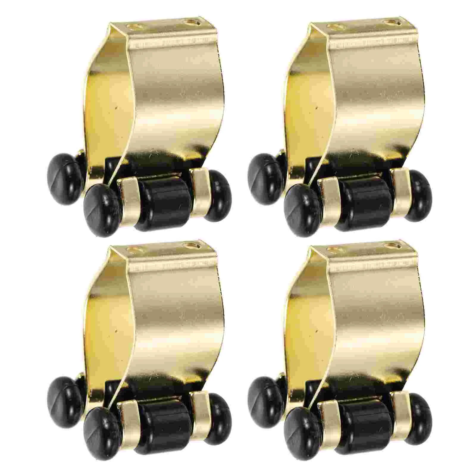 4 Pcs Fishing Rod Clip Rack Outdoor Clamp Metal Club Pole Clamps Adjustable Bracket Holder Billiard Cue Racks Storage