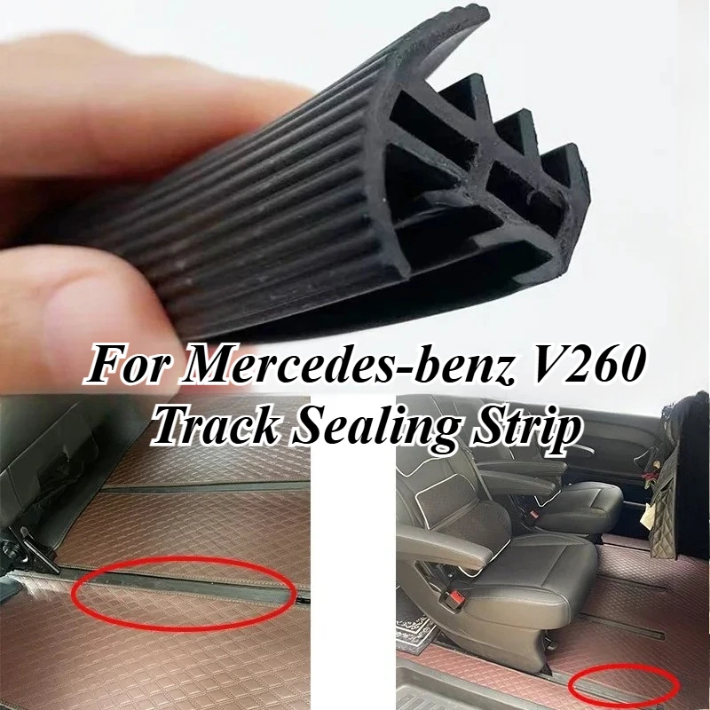 For Mercedes V260 Seat Rail Dust Cover Trim Rubber Car Interior Track Seal Strip AntiDirt Protector Premium Interior Accessories
