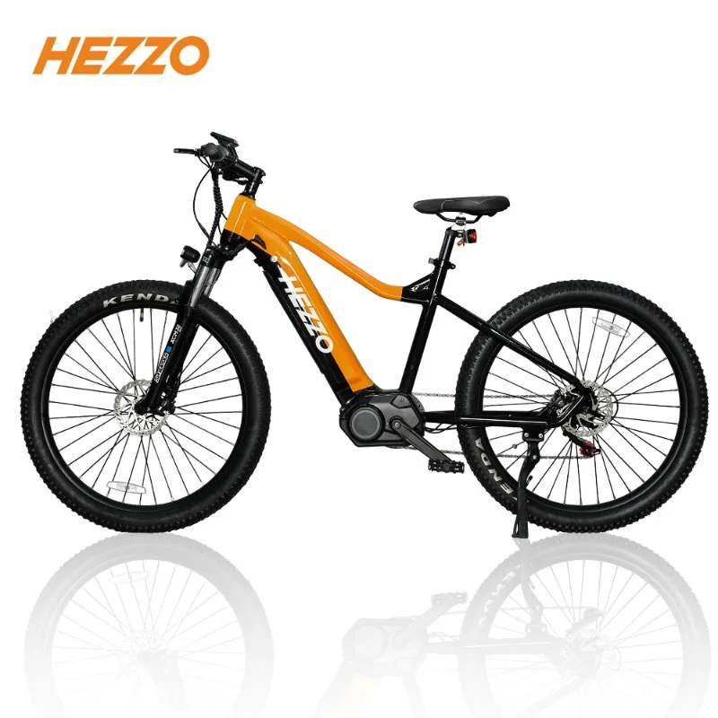 

HEZZO Electric Bike HM-27D 48V 500W Mid Drive 27.5Inch Ebike Mountain 15Ah Fork E-bike 7 Speed Moped Hybrid Unisex Emtb