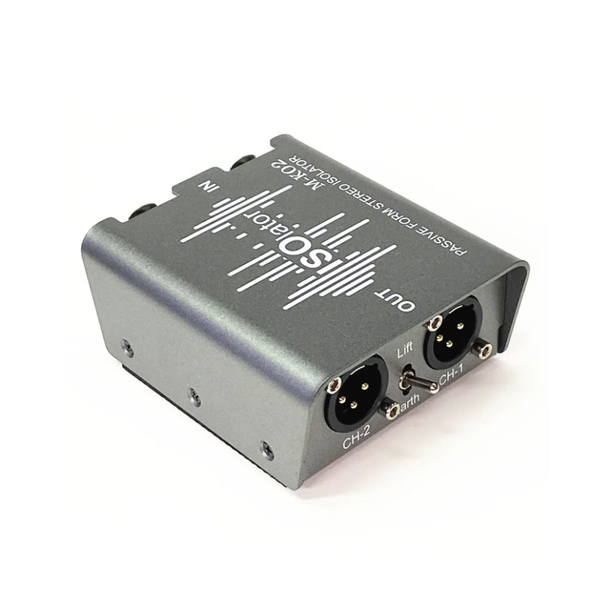 

Passive Dual 6.35mm to XLR Audio Stereo Signal Isolator 2 in 2 Out Eliminator Box XLR Noise Switcher for DJ Mixer