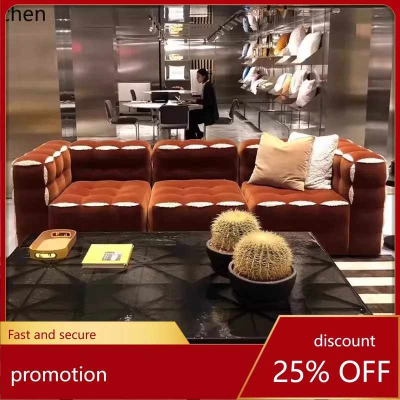 

CZ Vintage Combination Mid-Century Fabric Sofa for Living Room and Hotel Modular Sofa