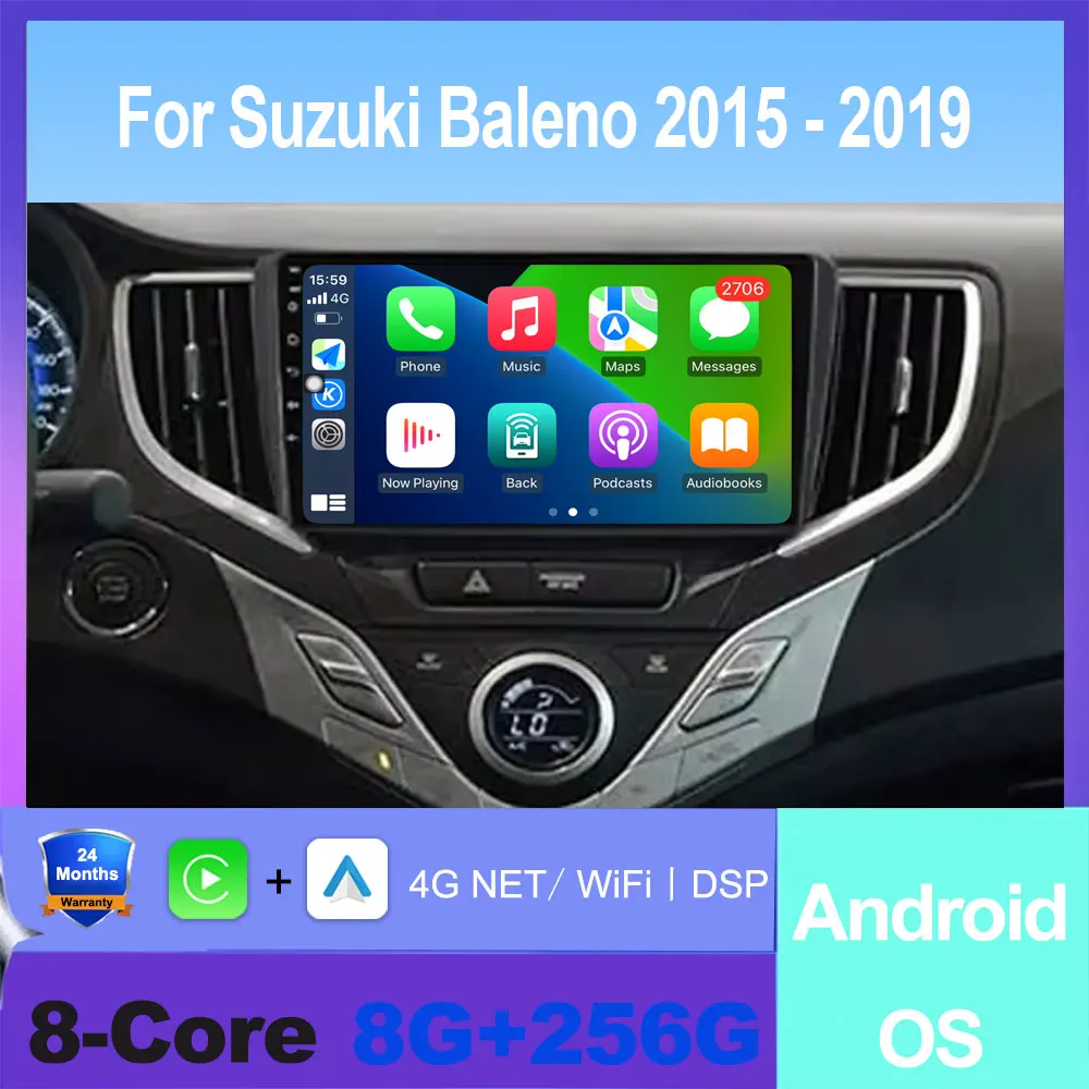 

Для Suzuki Baleno 2015-2019 Android OS Авто Авто Авто Мультимедийное Радио GPS Навигация Беспроводной Carplay SWC Вентилятор Инструменты Bluetooth DSP