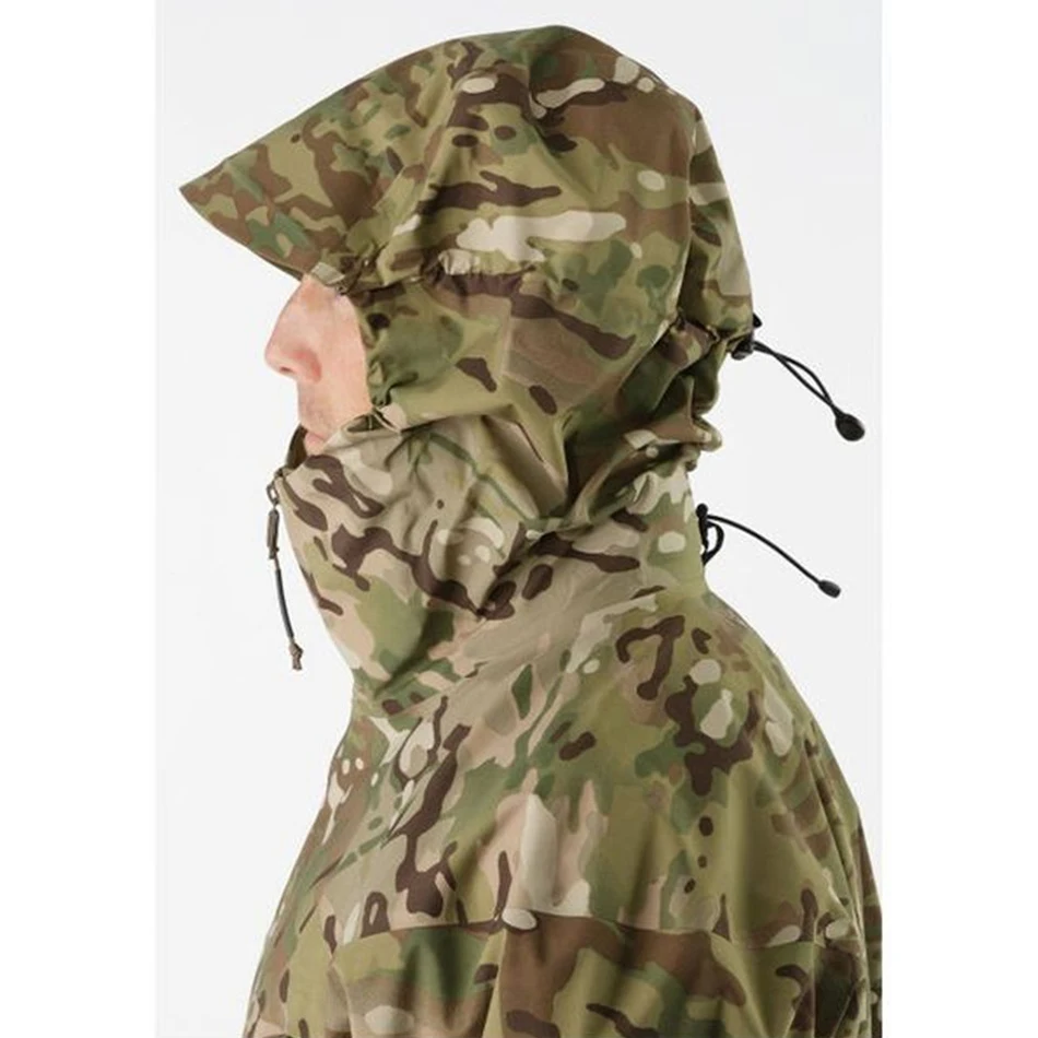 في الهواء الطلق هارد شل سترة التكتيكية سترة واقية مقاوم للماء التمويه تسلق الجبال المشي لمسافات طويلة سترة خفيفة تنفس #2