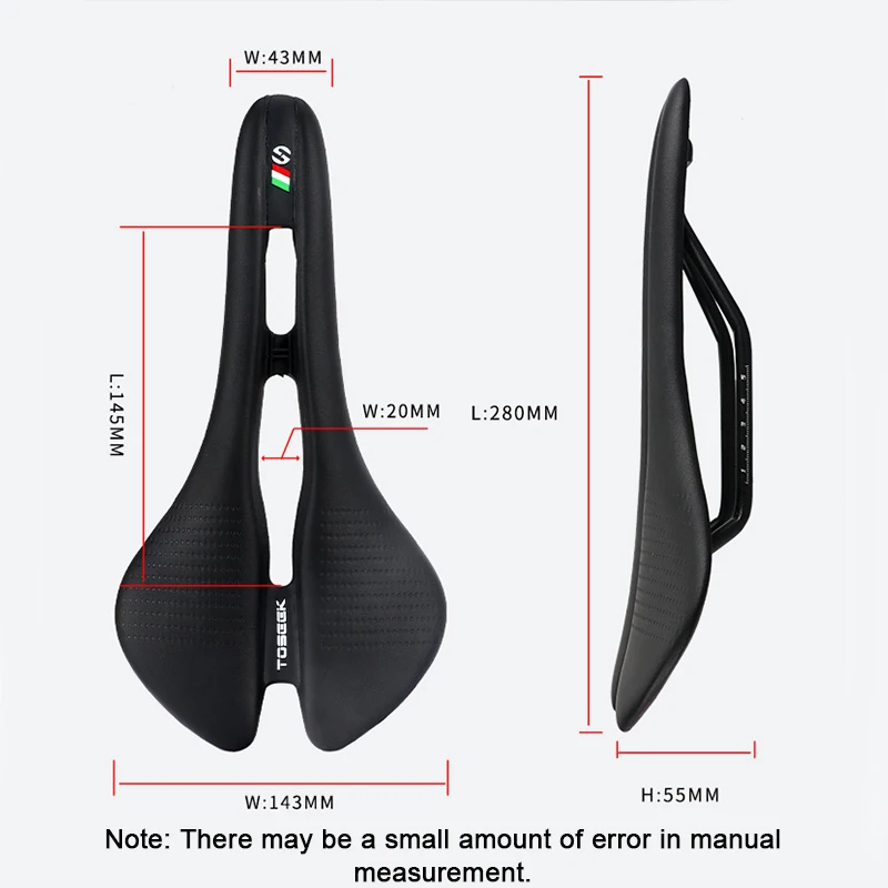 Toseek Ultralight MTB Saddle Comfortable Road Mountain Bike Seat Cushion Cycling Bicycle Seat 7*7mm Guide Rai Bike Accessories