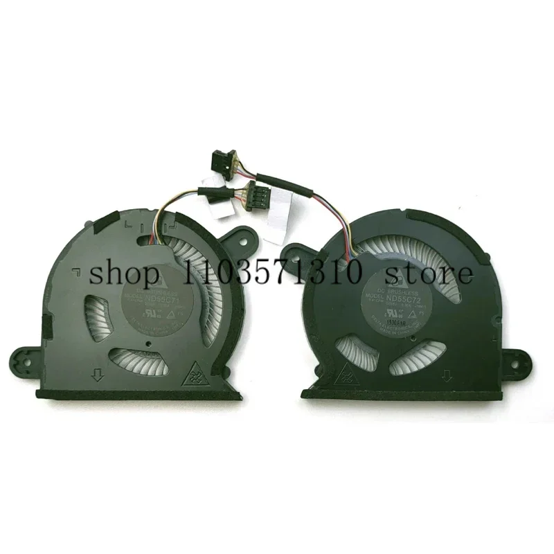 New For Dell XPS 13 9300 9310 2020 Laptop CPU & GPU Cooling Fan One Pair L R 0WX28K 0FRK0V