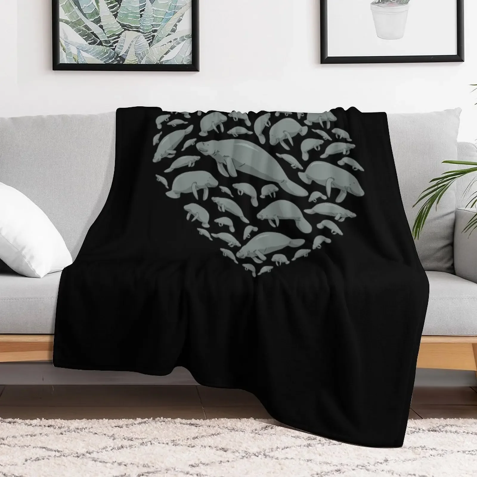 I Love Manatees Shirt Women Manatee Gift Men Floaty Potato Throw Blanket Softest Thermals For Travel blankets ands Blankets