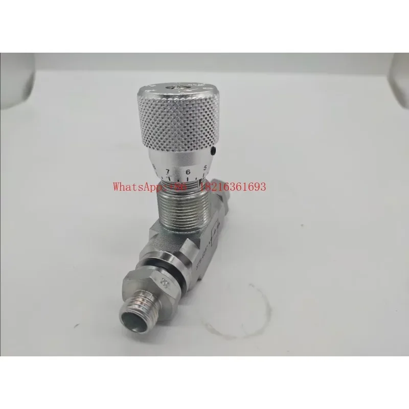 182Store     3/8”Flow Control Bidirectional Hydraulic Restrictor Valve STB-G3/8 L08 Connector