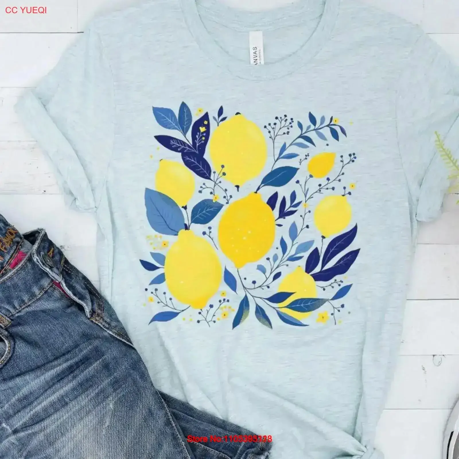 Boho Lemon Limoncello T Shirt Abstract Amalfi Coast Floral Trendy Summer Clothing Citrus Capri Design Preppy Cocktail vintage