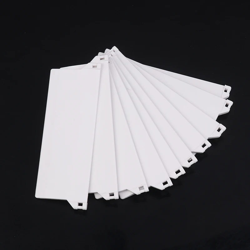 【10Pcs Plastic Base Plate 127mm Portable Vertical Blind Bottom Weights Slats For Vertical Blind Fittings Roller Accessories】