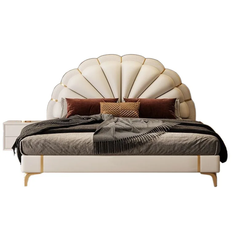 

Роскошная Высококачественная кожаная кровать для двоих