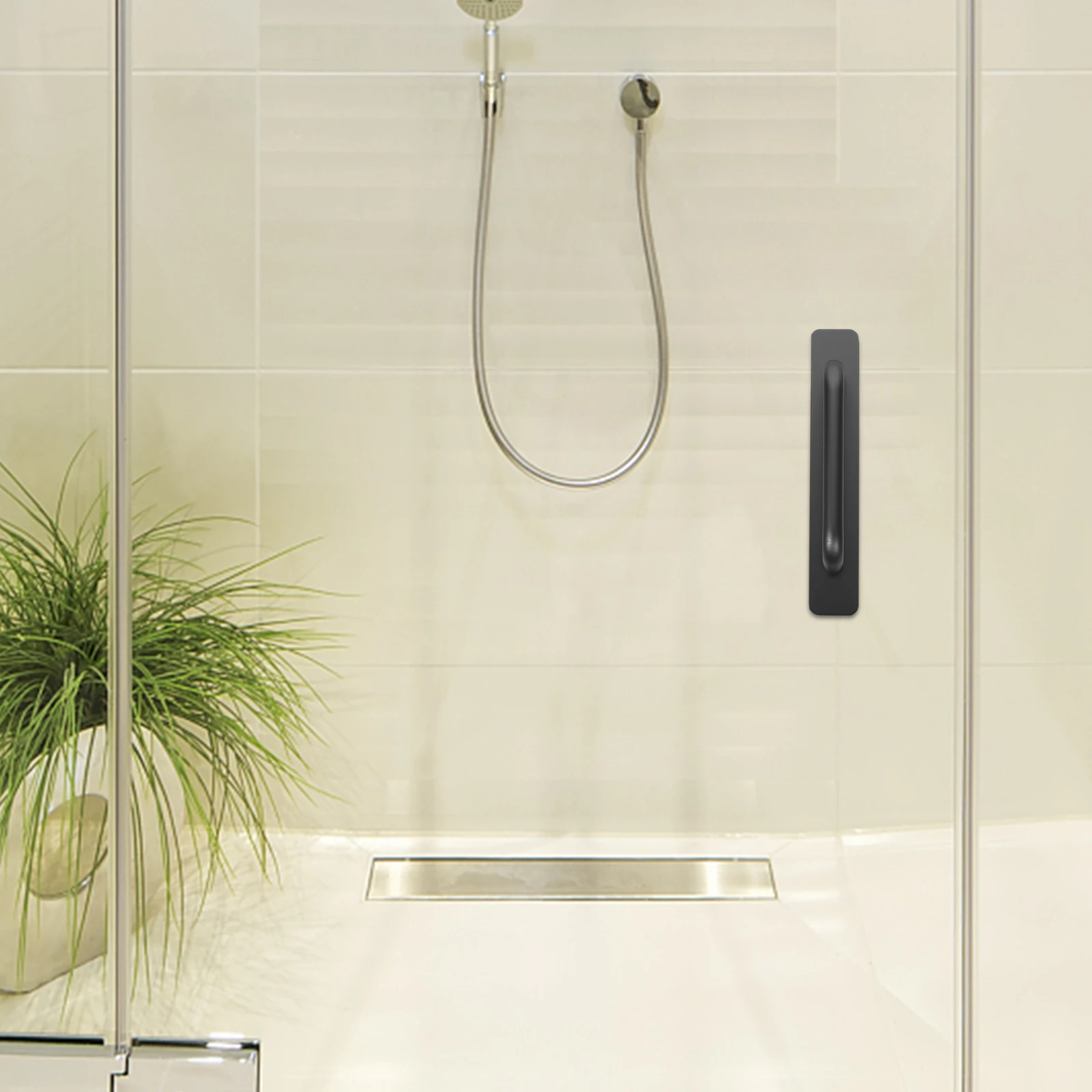 

2 Pcs Hole free Door H les for Furniture Wardrobe Kitchen Cupboard Sliding Doors Aluminum Alloy Durable Easy Installation