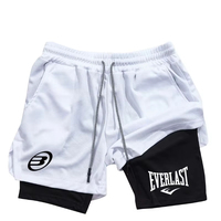 Men's Fashion Brand Shorts Comfortable Quick drying Sportswear Gym Jogging Training Men's Fitness 2-in-1 Shorts