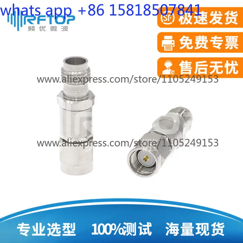 SMA to 2.4mm RF test adapter, mesh split connector, stainless steel adapter DC-18GHz