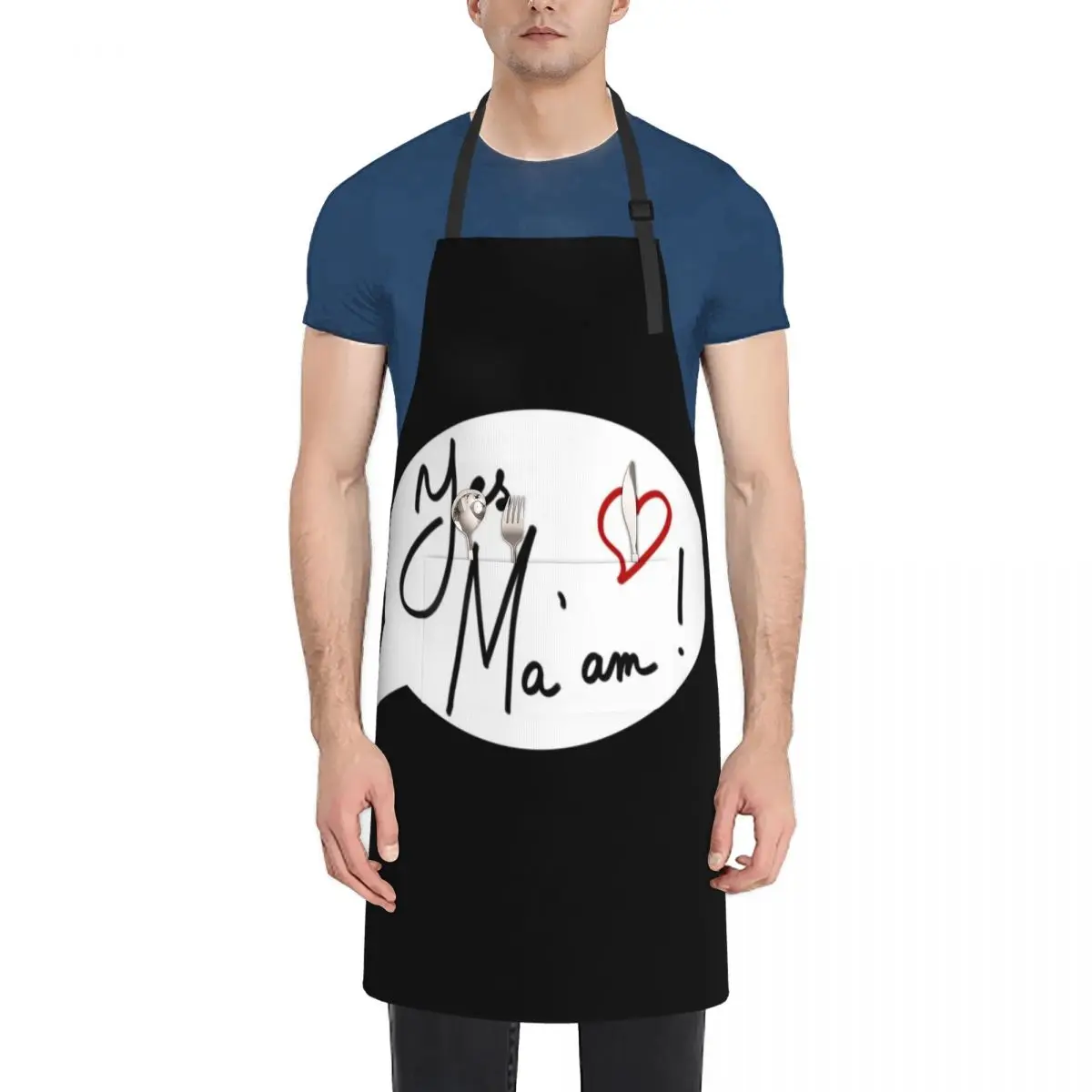 

Yes Ma'am ! Apron Hairdressing Kitchen Front Apron