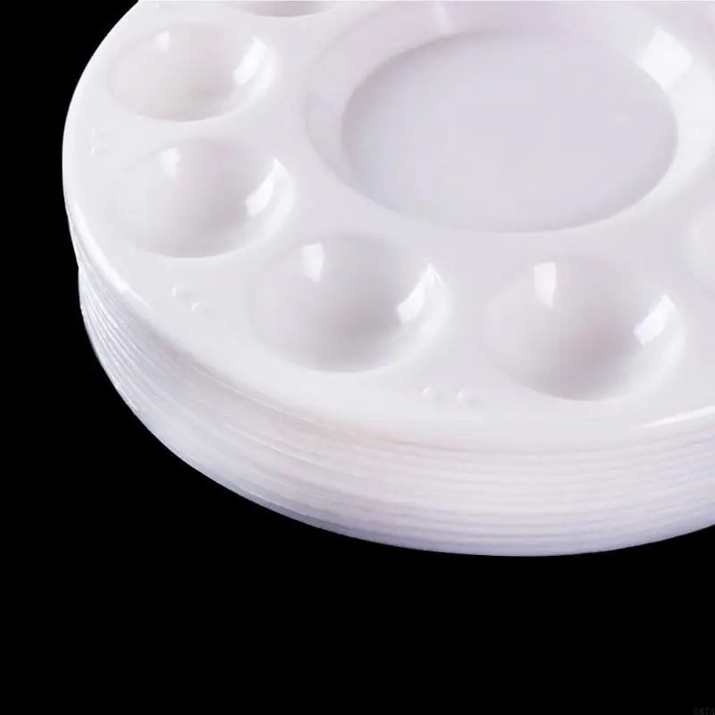 G8TAラウンドペイントパレットハンドヘルドプラシットパレット11ペイントキッズアーティスト用ウェル