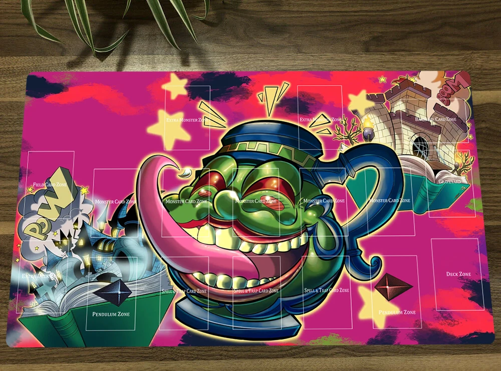 

YuGiOh Toon of Greed TCG CCG Mat Trading Card Game Mat Table Playmat Desk Gaming Play Mat Mouse Pad 60x35cm Free Bag