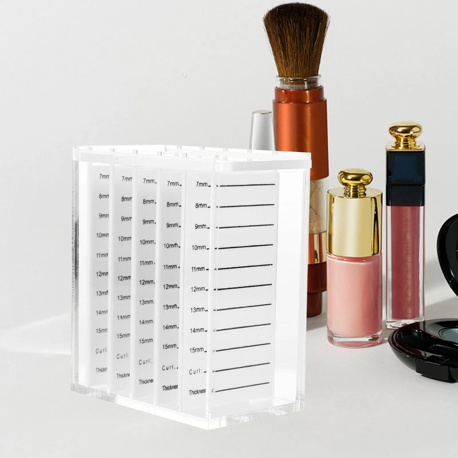 กล่องใส่ขนตาปลอมแบบพกพา สำหรับจัดเก็บขนตาปลอมอย่างปลอดภัย กล่องใสขนตาแบบโปร่งใสที่มั่นคง