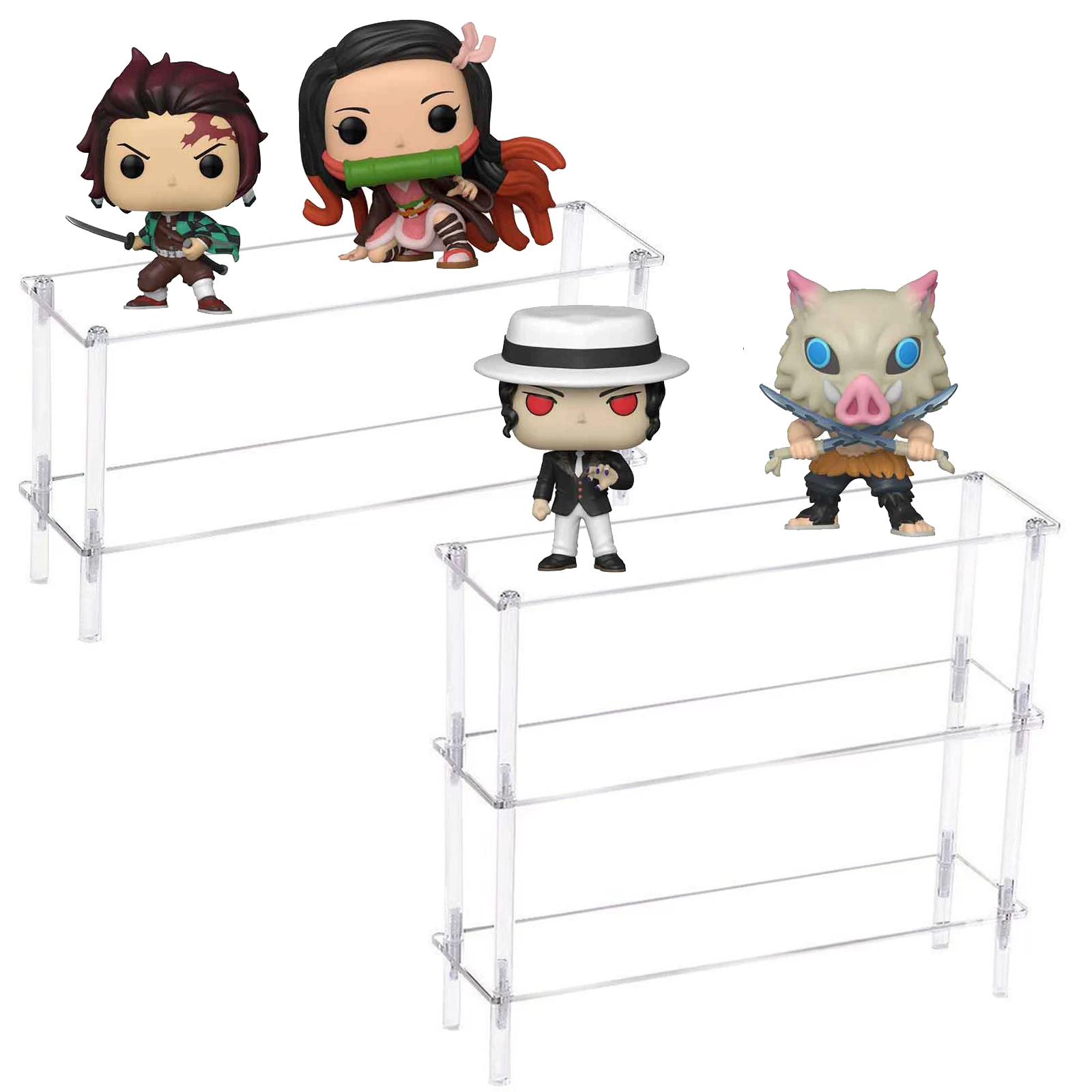 Vertical Acrylic Display Riser,Perfume Stand Organizer,Clear Display Shelf for Cosmetics,Cupcake,Action Figures,Pop Mart Dolls