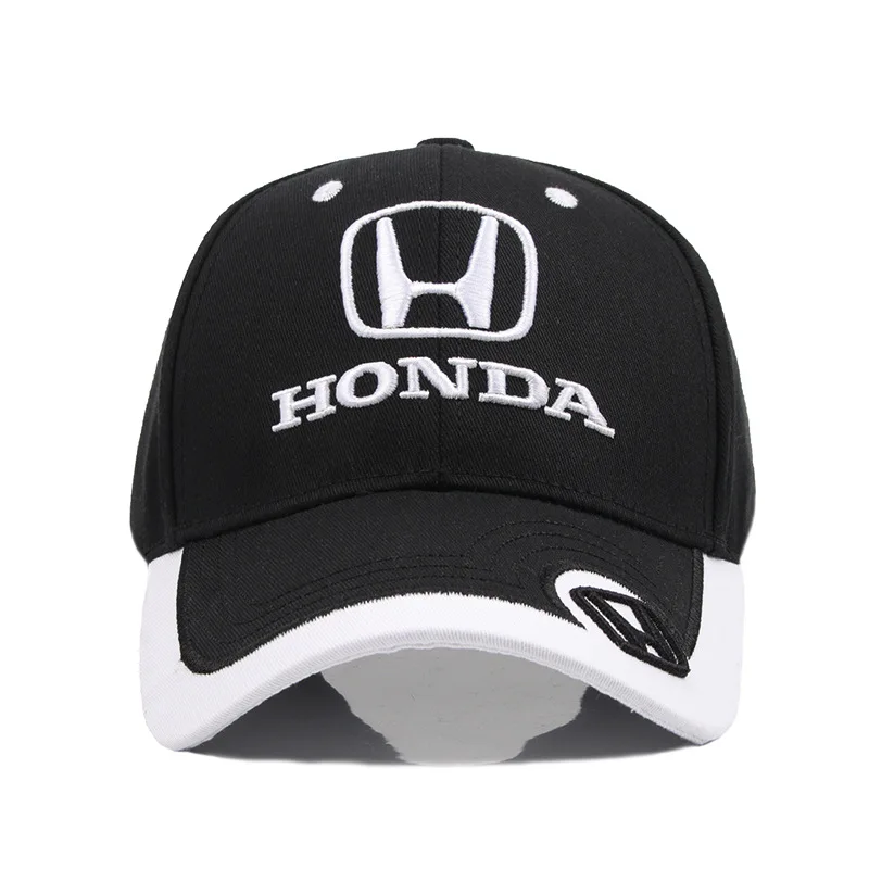 Embroidered Car Logo Baseball Cap Adjustable Casual Sun Hat Sports Cap for Honda Civic Fit Jazz Accord Aviator CRV Odyssey view 3