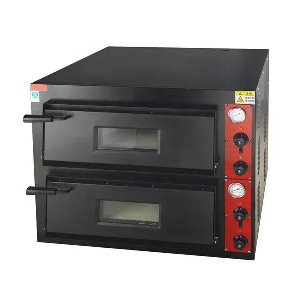 Stainless Steel Body Mechanical Timer Control Professional Bakery Industrial Electric Pizza Oven