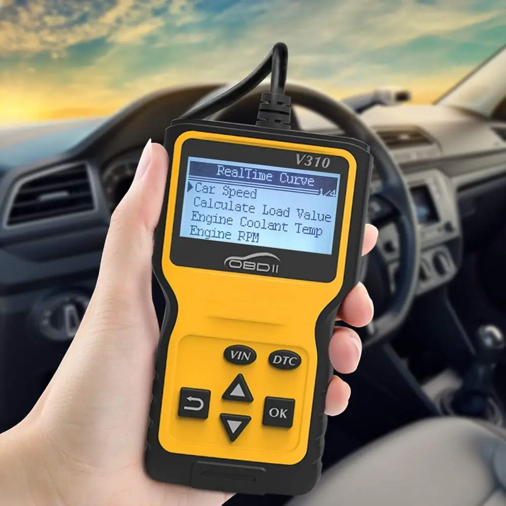 

Диагностический инструмент сканера OBD2, сброс считывателя автомобильных кодов с четкой функцией