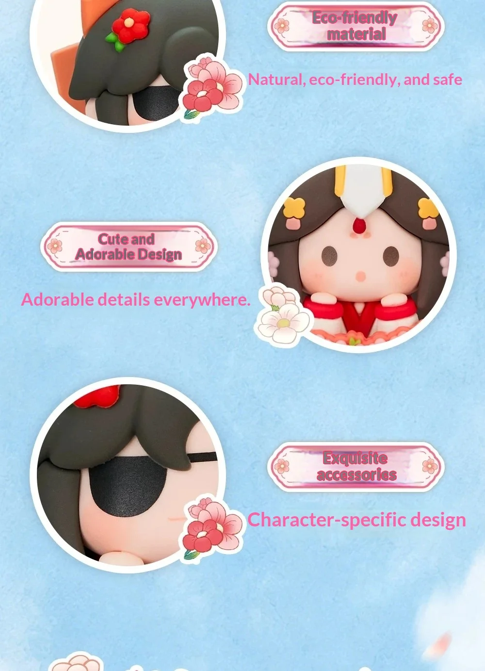 Echte Heaven Official's Blessing TGCF Lucky Fluff Blind Box Kühlschrankmagnet Anime Figur Schreibtischdekoration Sammlerstück Geschenk Spielzeug – Detail 21