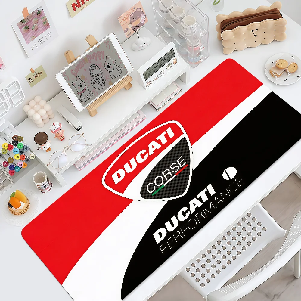 HOT COOL D-DucatiS-I Mouse Pad Grande Antiderrapante com Borda Costurada para Mesa de Computador, Tapete de Escrita para Teclado e Mouse, para Escritório, Gamer e Estudante