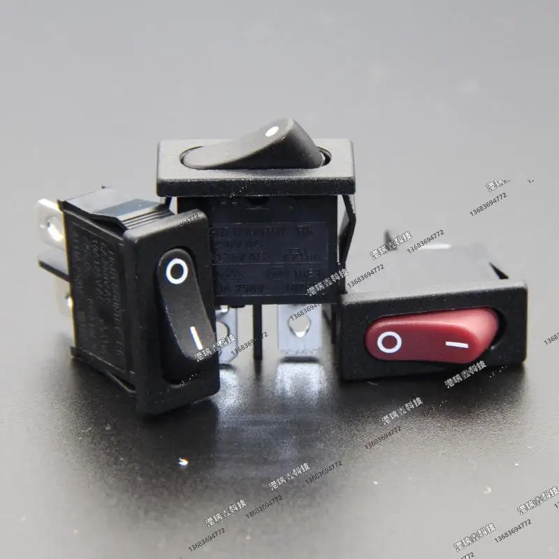 [SA]Power Trigger Taiwan bright group of small flat rocker switch rocker switch R6 single reset switch 2P 2 gear--50pcs/lot