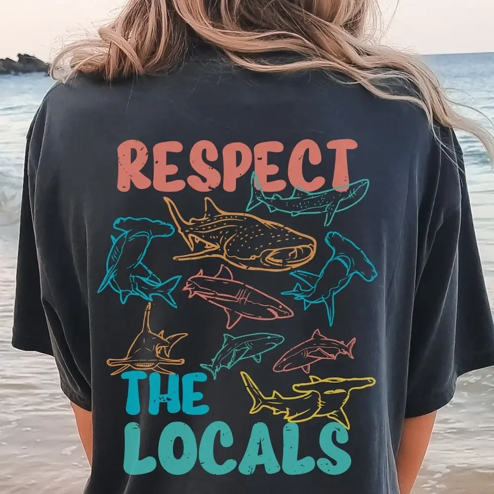 Protect The Sharks Save Our Oceans Comfort Colors T Shirt For Shark Lover Oversize Trendy Summer Surfer Scuba