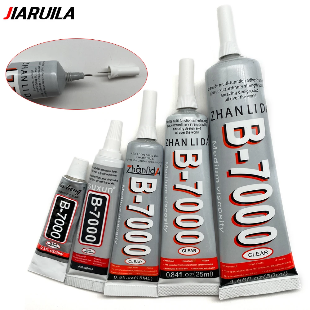 3ML 5ML 9ML 15ML 25ML 50ML 110ML B7000 Clear Contact Phone Repair Adhesive Universal Glass Plastic DIY Glue T-7000 / E-7000
