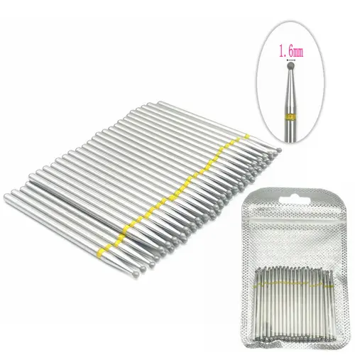 Imagen 2 del producto 50 unids/set fresa de diamante brocas de pulido Dental fresas de pulido Dental brocas de uñas vástago de 2,35mm