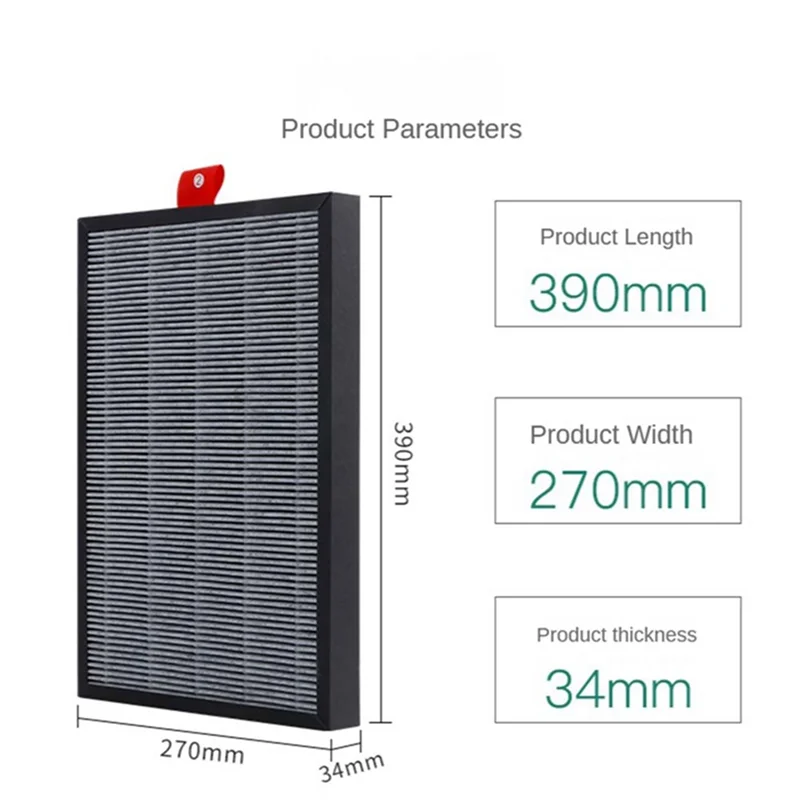 

ABGU Подходит для KJ300F-PAC1101W/G/WS KJ305F-PAC1101G PAC35M2101T2 KJ310F-J21SW Композитный фильтр очистителя воздуха