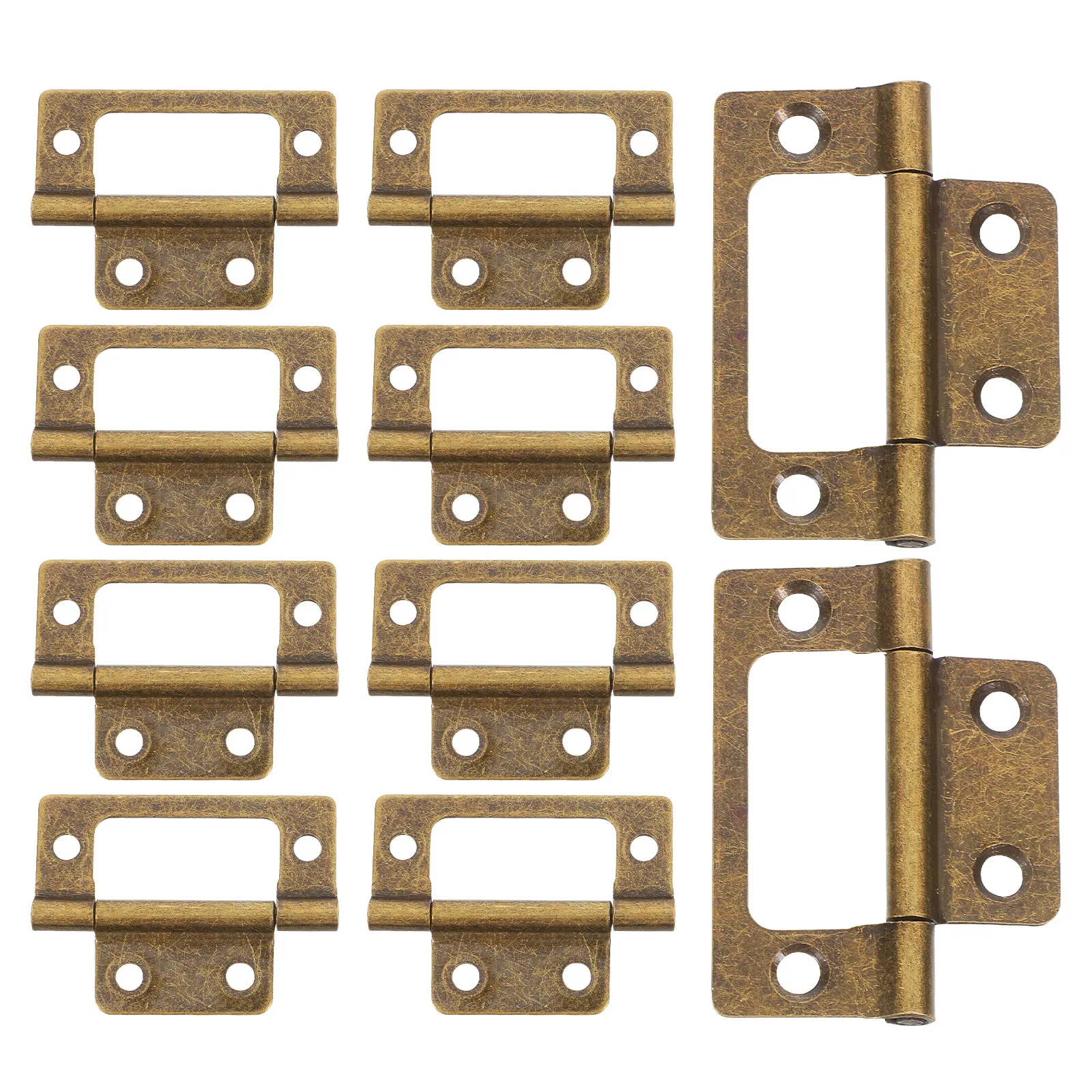 Vintage Furniture Hardware Replacement - 12Pcs Thickened Brass Vintage Cabinet Hinges