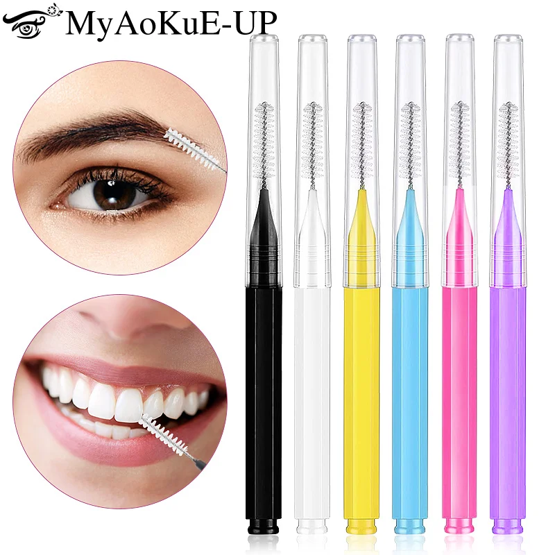 10/20Pcs Mini Eyebrow Brush Disposable Brow Perm Brush Brow Lift Supplies Eyelash Extension Comb Makeup Tool Interdental Brushes