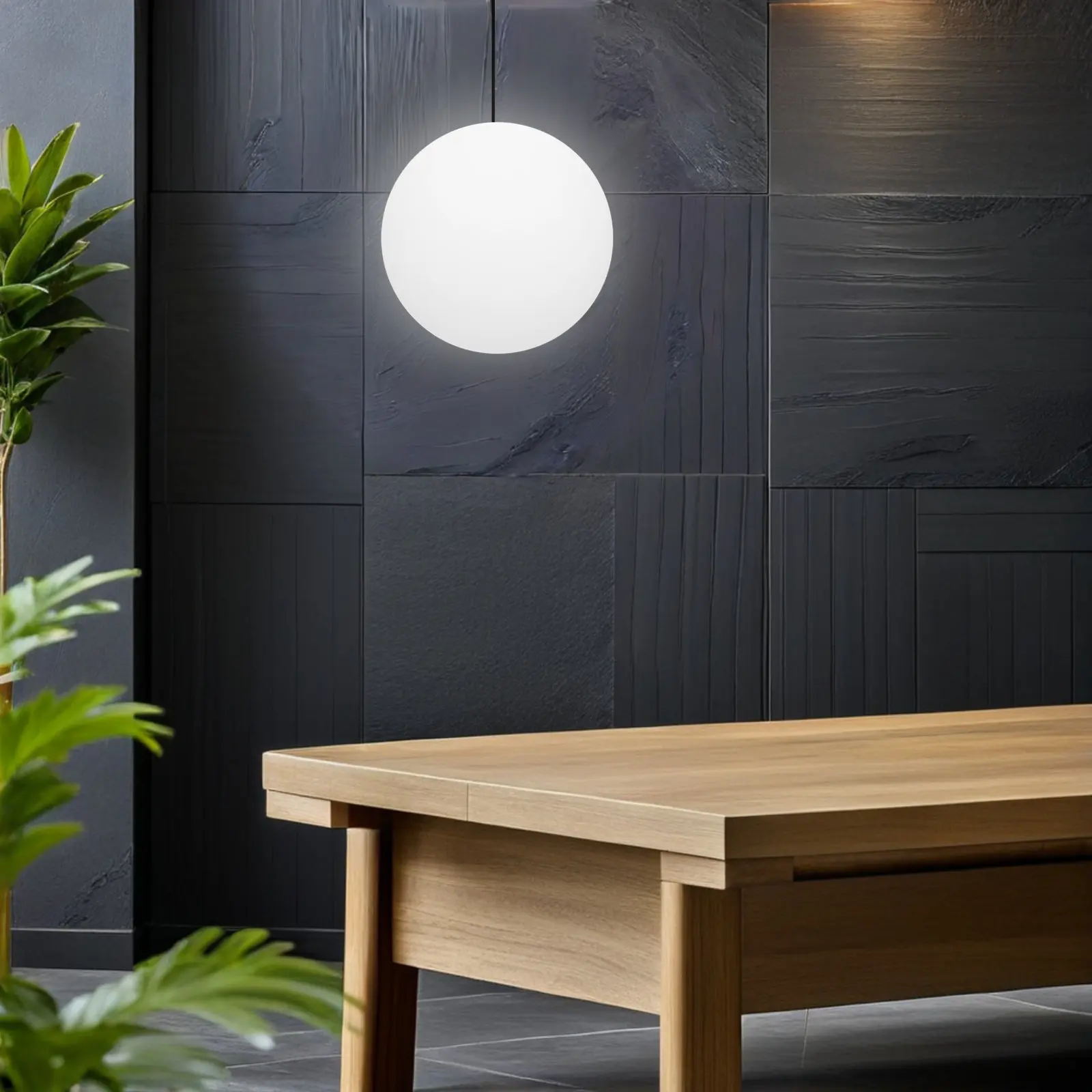 

White Round Glass Lampshade Spherical Light Cover Replacement for Chandelier Pendant Fixture Elegant Ambient Lighting