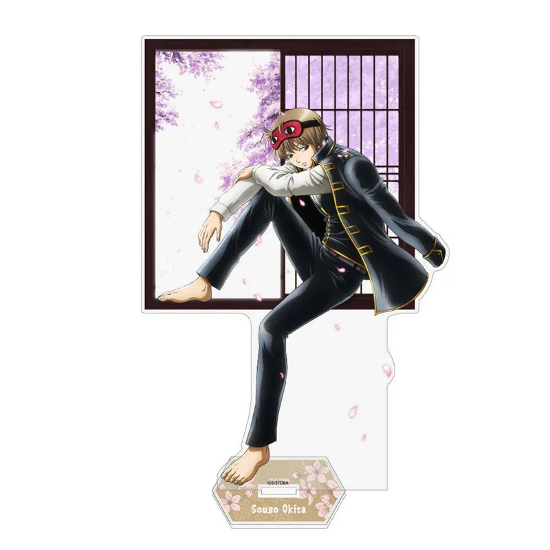 Gintama Acrylic Stand Anime Peripherals Sakata Gintoki Kamui Desktop Display Ornaments Collection Birthday Gift for Girl Boy Toy