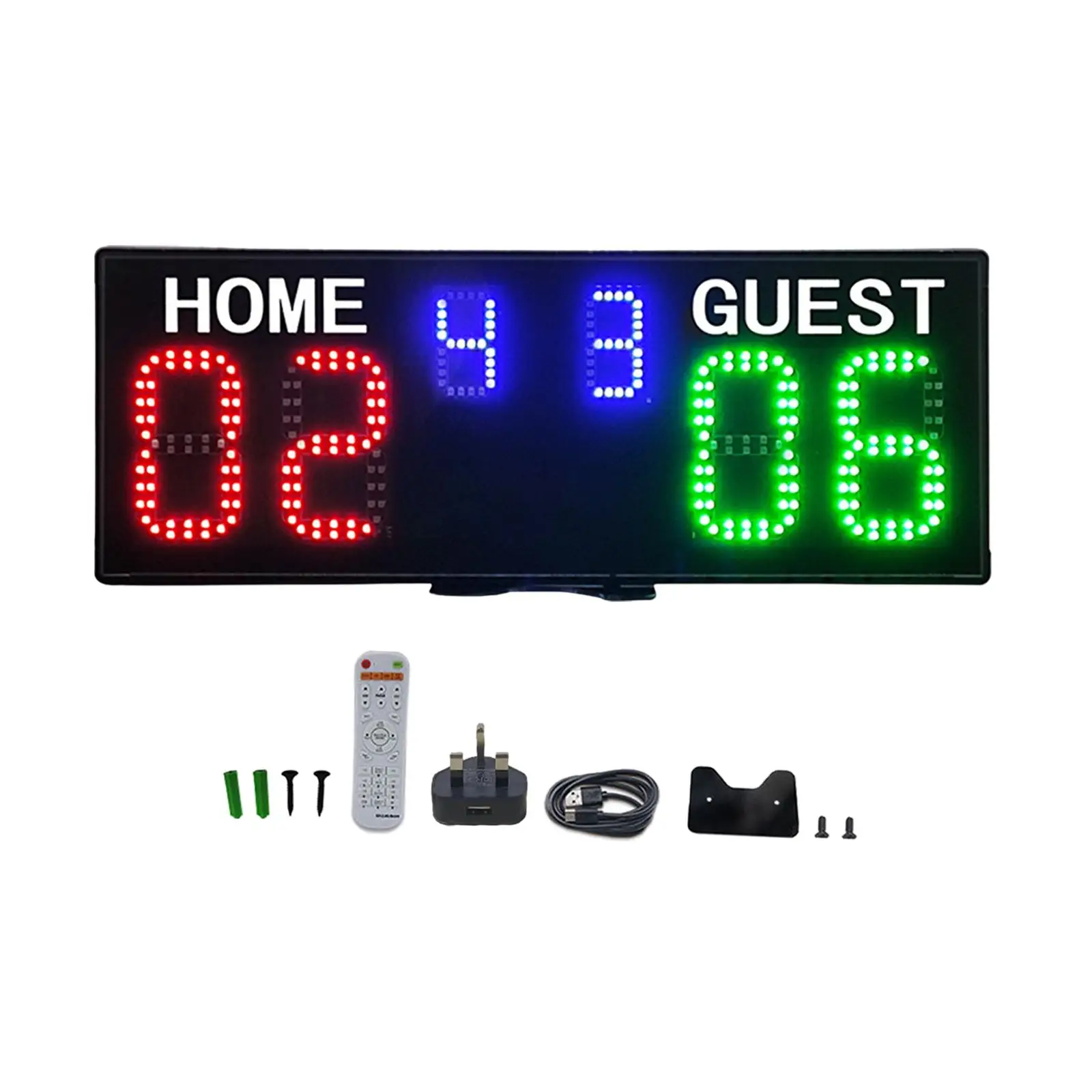 

Electronic Basketball Scoreboard Score Keeper, 6 Digit Scoreboard with Remote