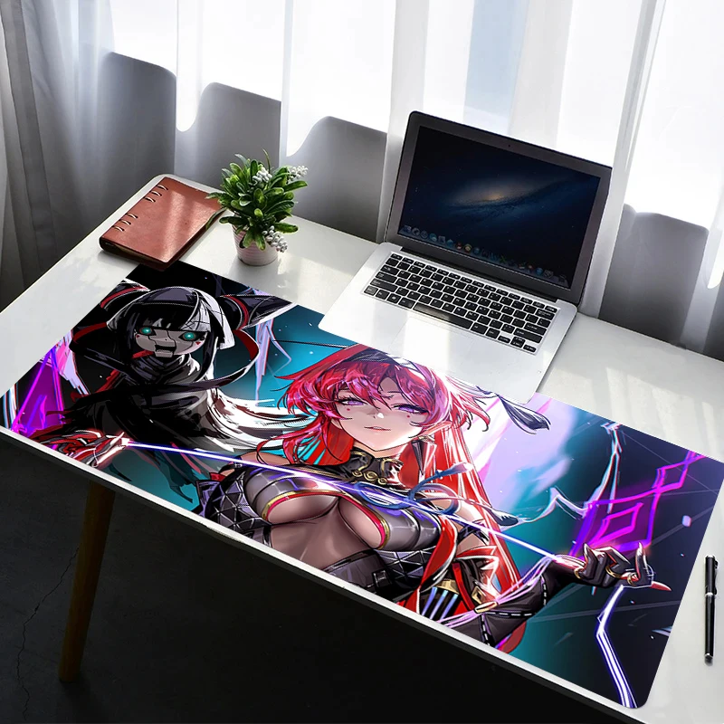 

Mouse Pad Laptop Rubber Extended Desktop Mat Computer Gamer Mousepad PC Wuthering Waves Yinlin Gaming Accessories Keyboard Pad