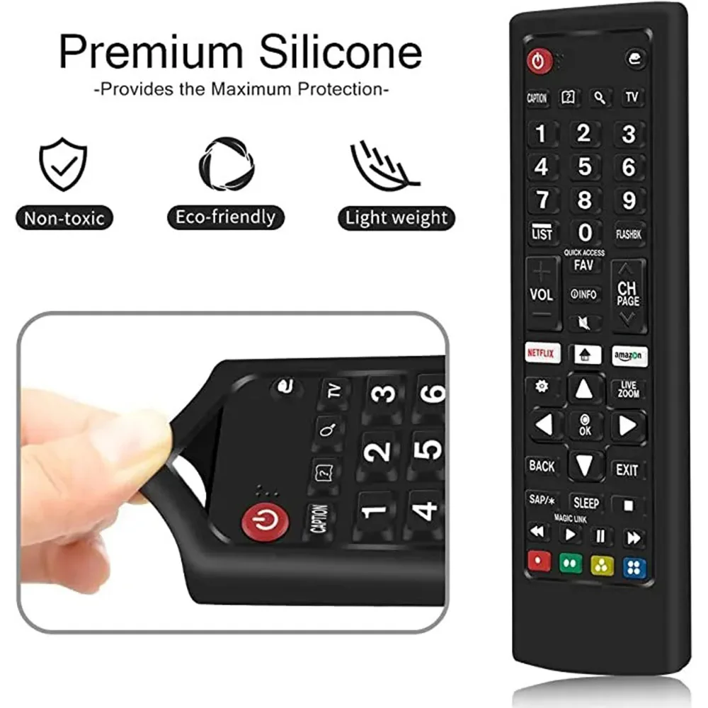 MRSVI Silicone Case for LG Smart TV Remote AKB75095307 AKB75375604 AKB75675304 Shockproof Protective Cover for LG TV Remote