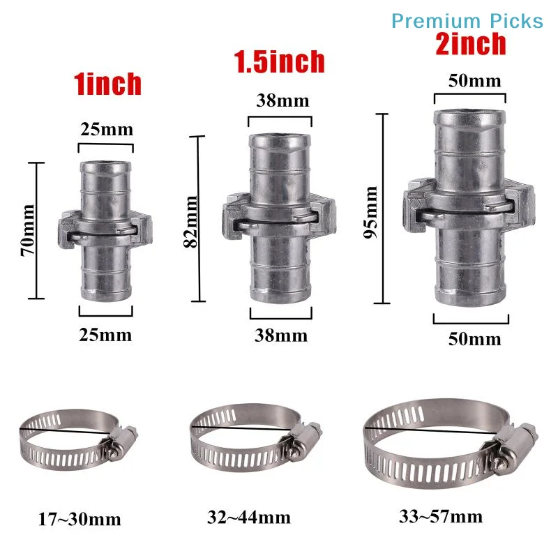 portableFire Hose Connector High Strength Snap Coupling Quick Connect Hose Clamp for Outdoor Irrigation Gardening Use