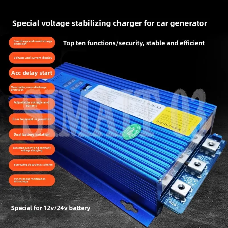 RV/Camper Vehicle Charger - 12V/24V/48V High Power Lithium Battery Charger for Car Generator (New Model)