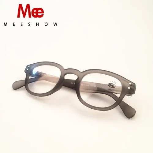 Imagen 2 del producto Meeshow gafas de lectura redondas para hombres y mujeres gafas Retro estilo europeo presbicia francesa lector elegante + 175 1513